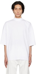 Jil Sander White Mock Neck T-Shirt