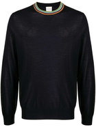 PAUL SMITH - Signature Stripe Wool And Silk Sweater