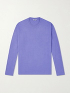 Auralee - Organic Cotton-Jersey T-Shirt - Purple