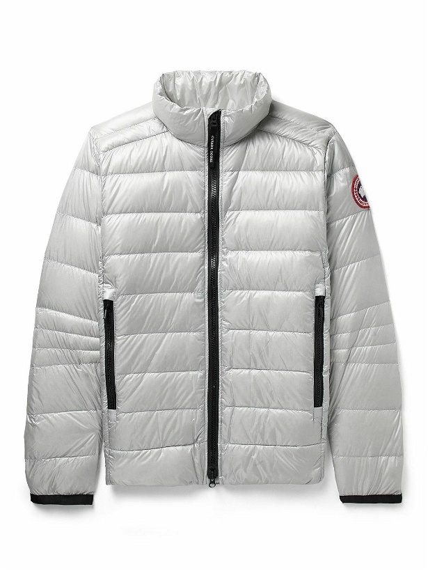 Photo: Canada Goose - Crofton Slim-Fit Quilted Recycled Nylon-Ripstop Down Jacket - Silver