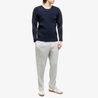 Homme Plissé Issey Miyake Men's Pleated Long Sleeve T-Shirt in Navy