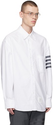 Thom Browne White 4-Bar Shirt