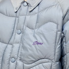 Dime Men's Wave Puffer Jacket in Silver Grey