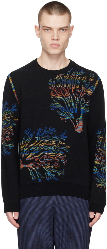 Photo: Paul Smith Black Intarsia Sweater