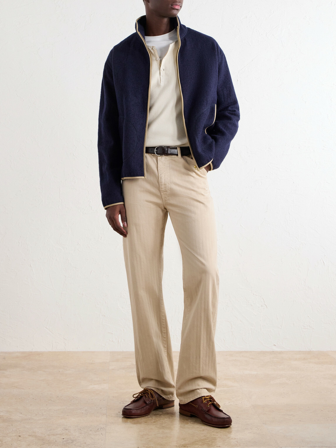 Fortela - K13 Brushed Virgin Wool-Twill Jacket - Blue