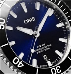 ORIS - Aquis Date Automatic 41.5mm Stainless Steel and Rubber Watch, Ref. No. 01 733 7766 4135-07 4 22 64FC - Blue