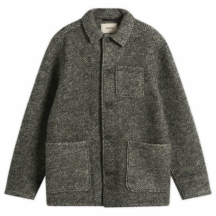Photo: Kestin Men's Ormiston Jacket in Moss Herringbone Wool