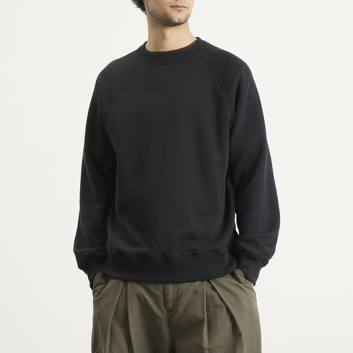 Kaptain Sunshine Men's Suvin Crewneck Sweatshirt in Black