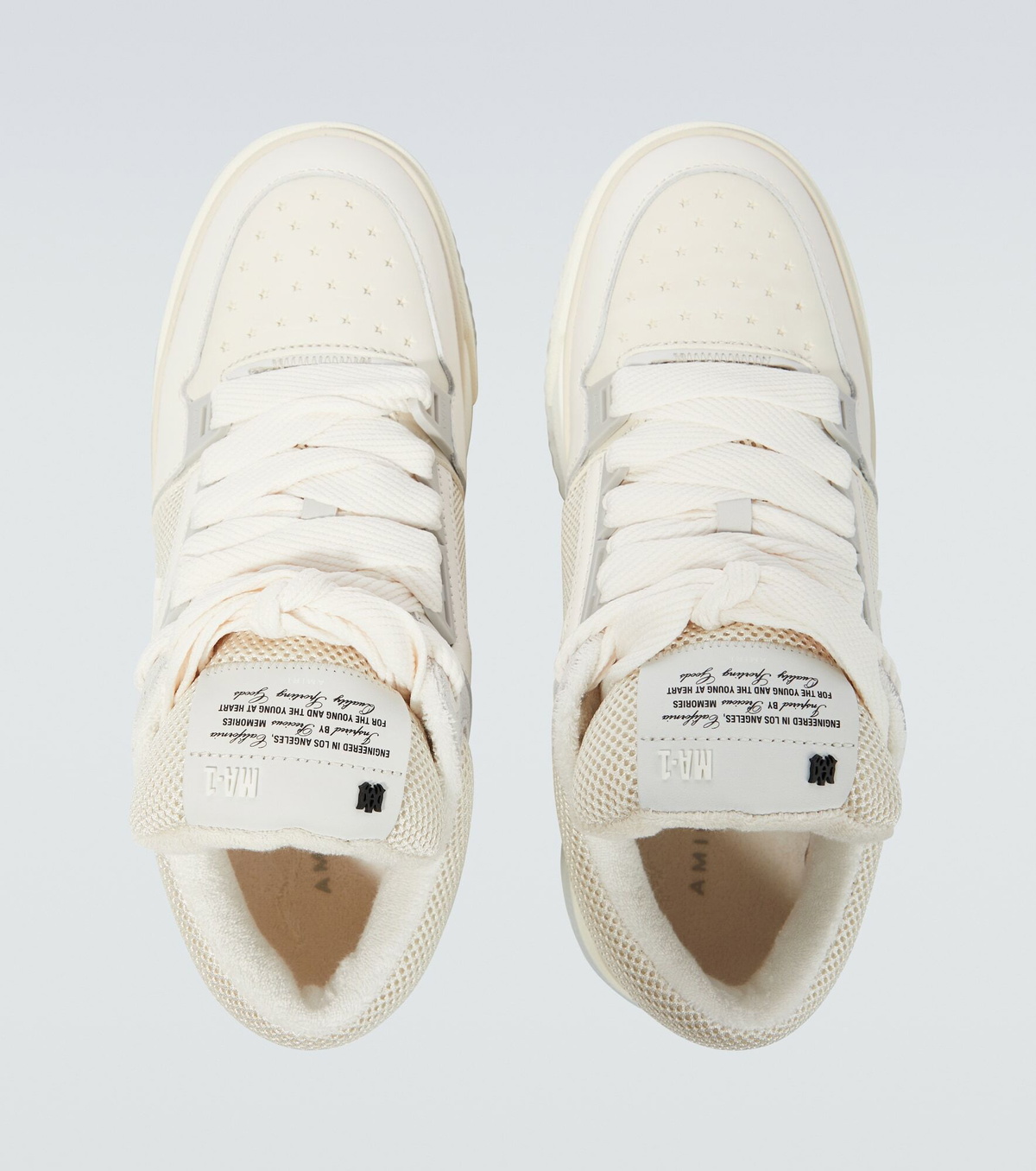 Amiri - MA-1 leather and mesh sneakers Amiri