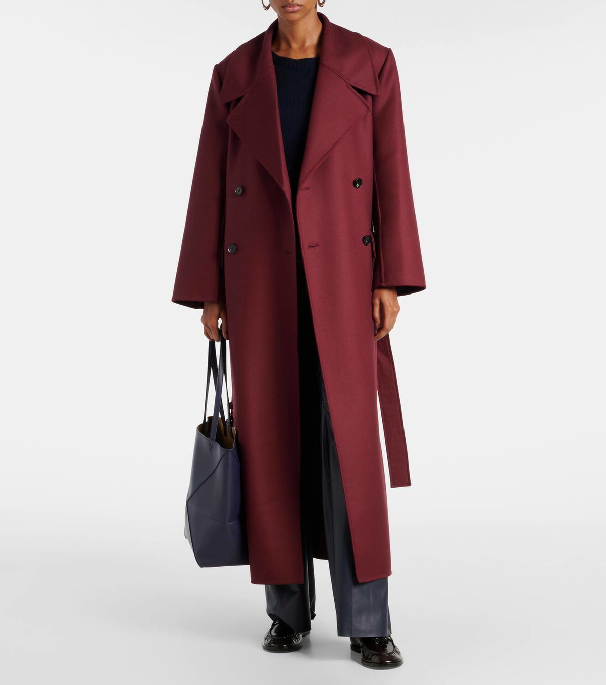 CO Double-breasted virgin wool coat