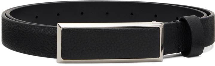 Photo: Toga Pulla Black Leather Buckle Belt