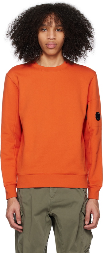 Photo: C.P. Company Orange Crewneck Sweatshirt