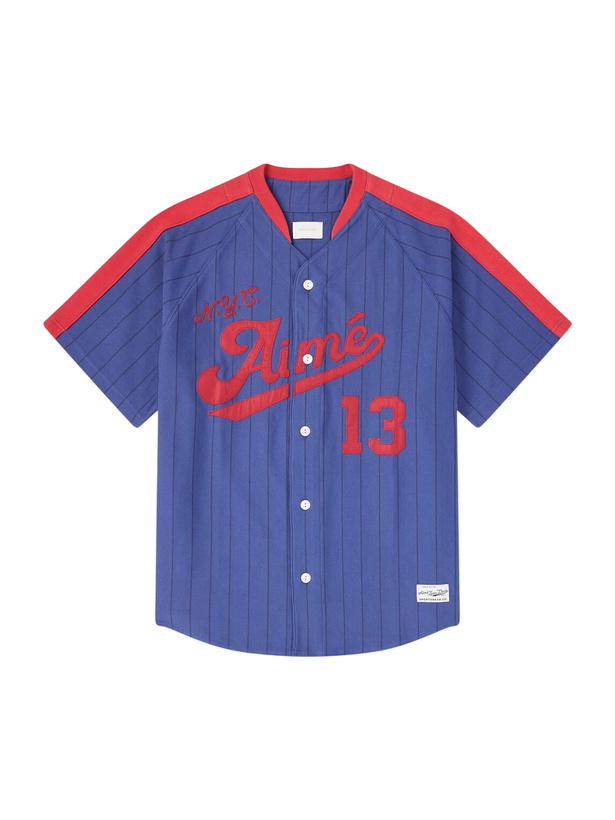 Photo: Aimé Leon Dore - Printed Cotton-Jersey Shirt - Blue