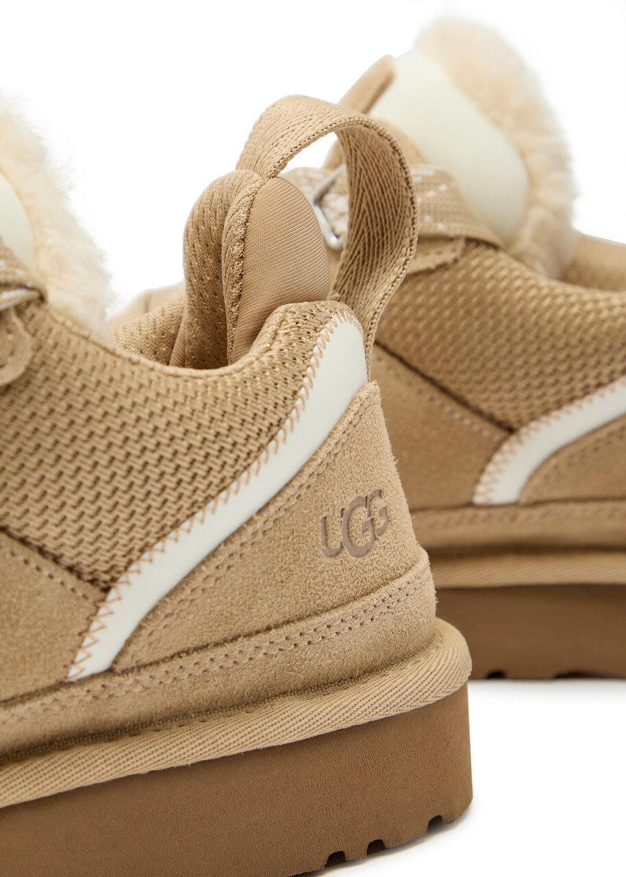 Ugg Lowmel Panelled Suede Sneakers Beige