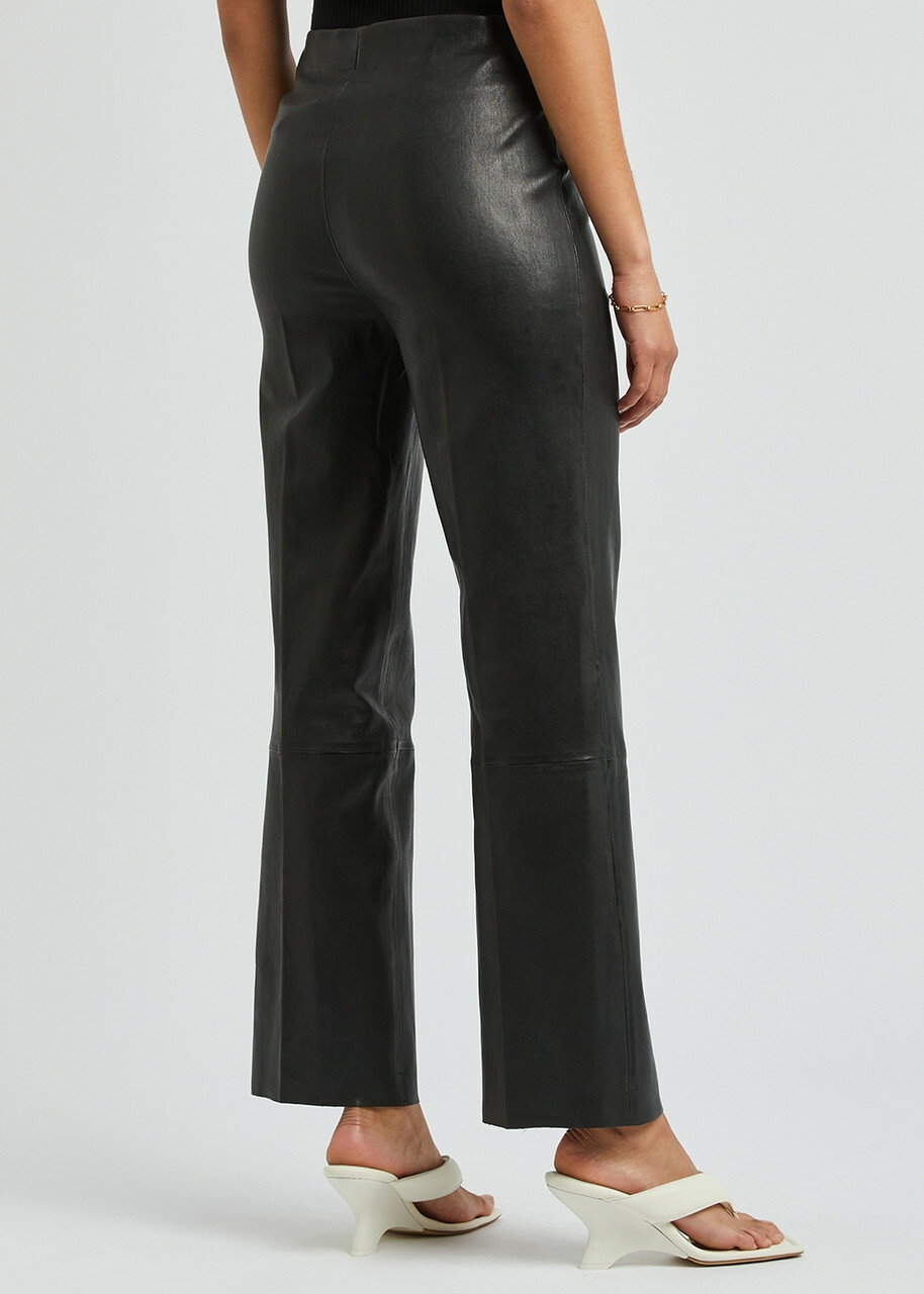 Day Birger ET Mikkelsen Madisson Black Leather Trousers