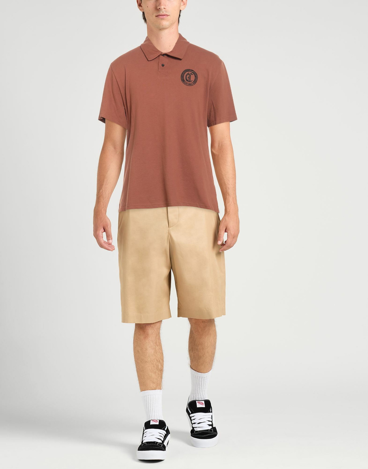 Just Cavalli Mens Polo shirt in Brown