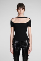 Courrèges Topwear In Black Viscose