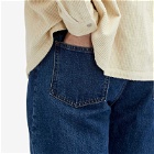A.P.C. Men's Relaxed Jeans in Washed Indigo