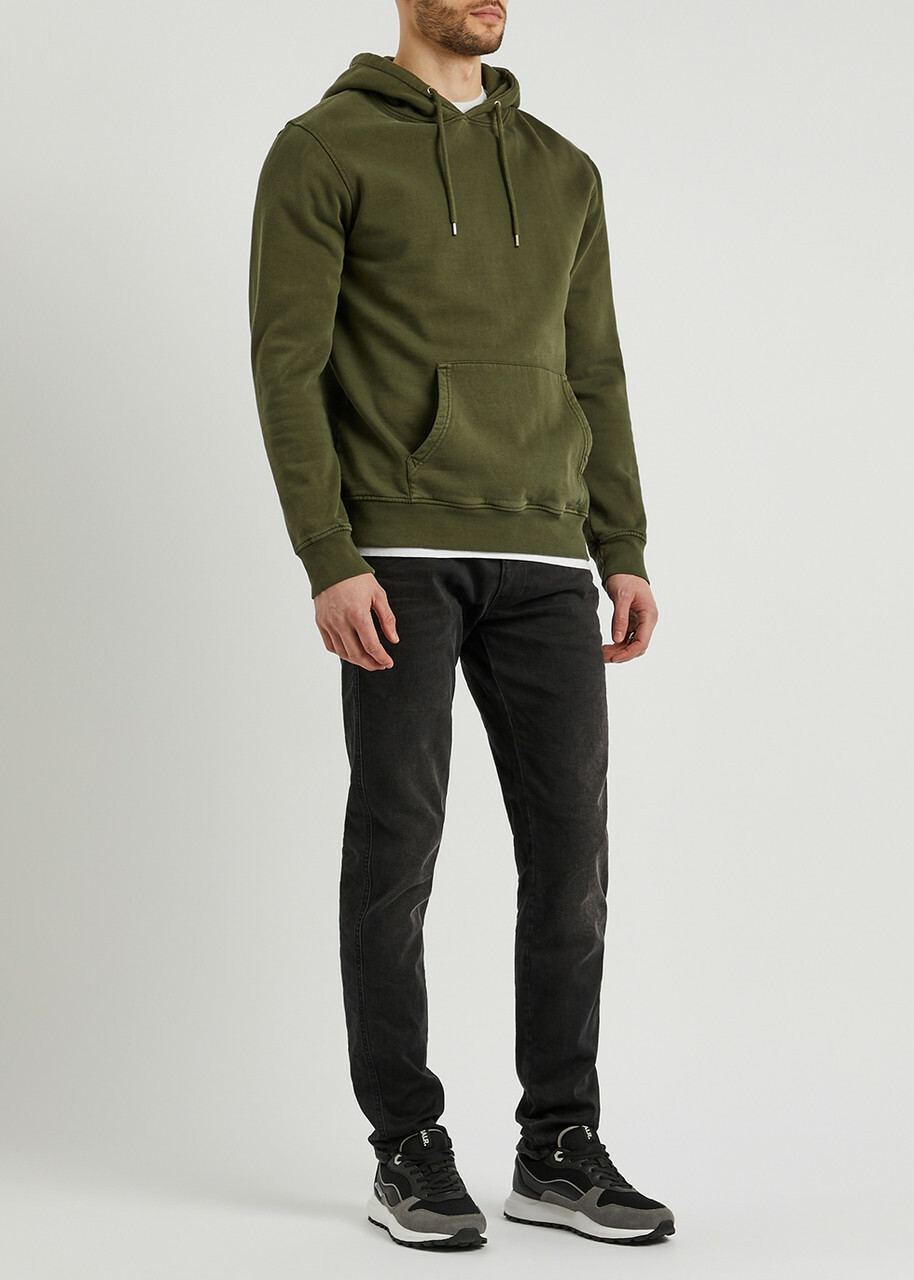 Replay Anbass Hyperflex Clouds Slim-leg Jeans Dark Grey