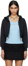 Marc Jacobs Black Charm Cropped Hoodie