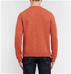 Mr P. - Mélange Shetland Wool Sweater - Men - Orange