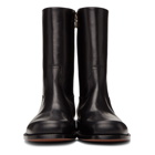 Dries Van Noten Black Half Boots