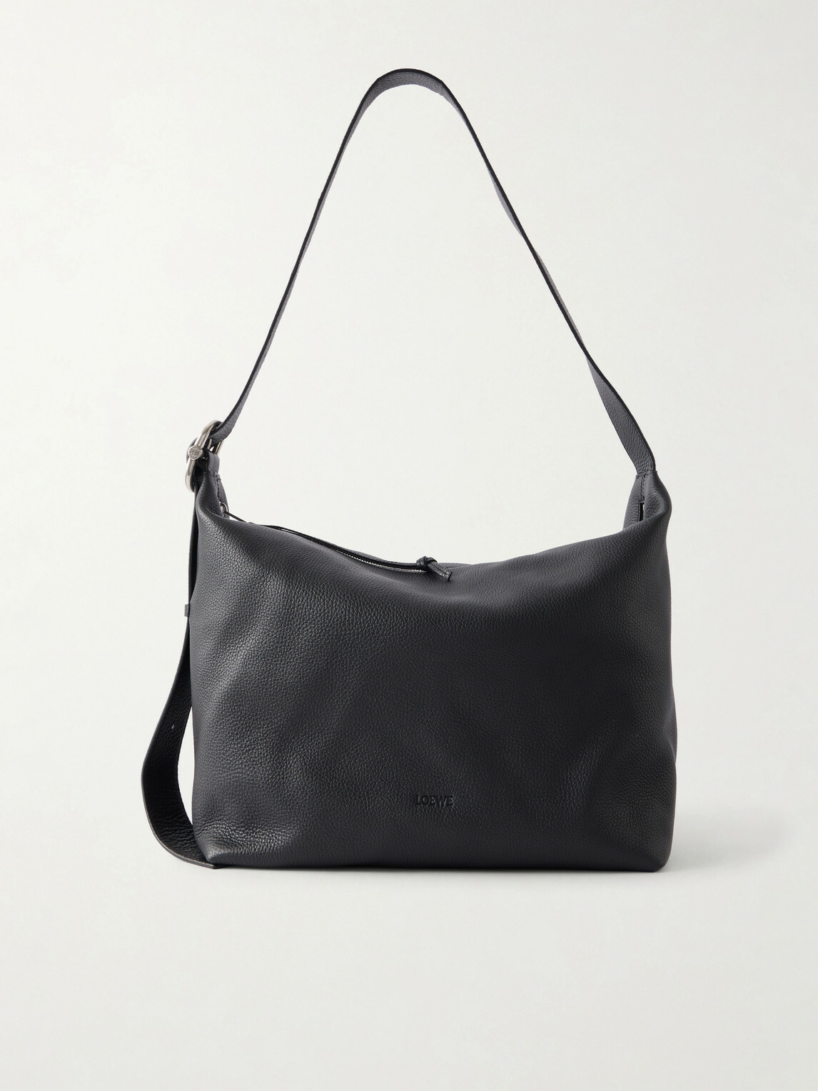 LOEWE - Loop Logo-Debossed Leather Messenger Bag