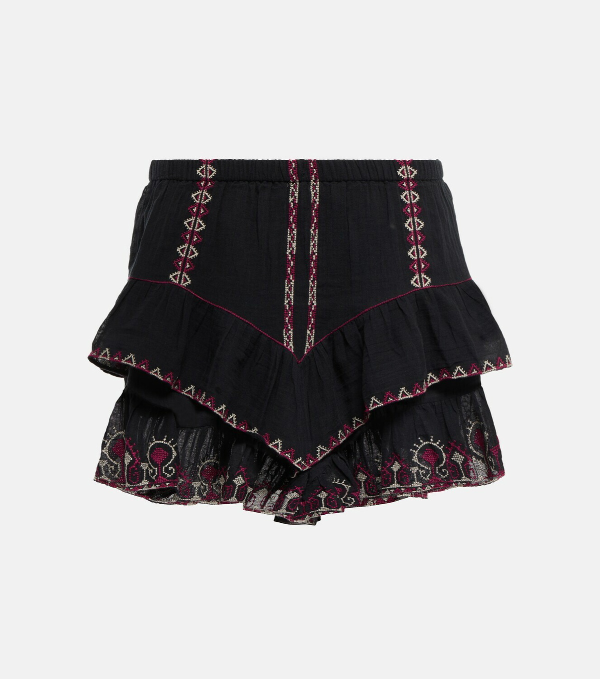 送料関税込★MARANT ETOILE★ジョカディアプリントコットン Marant Etoile Jocadia embroidered cotton shorts Isabel