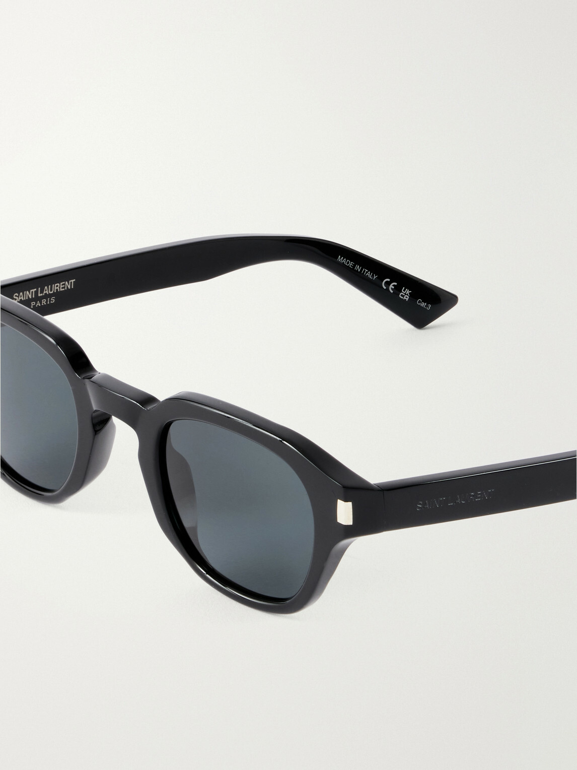 SAINT LAURENT - SL 946 Round-Frame Recycled-Acetate Sunglasses - Black