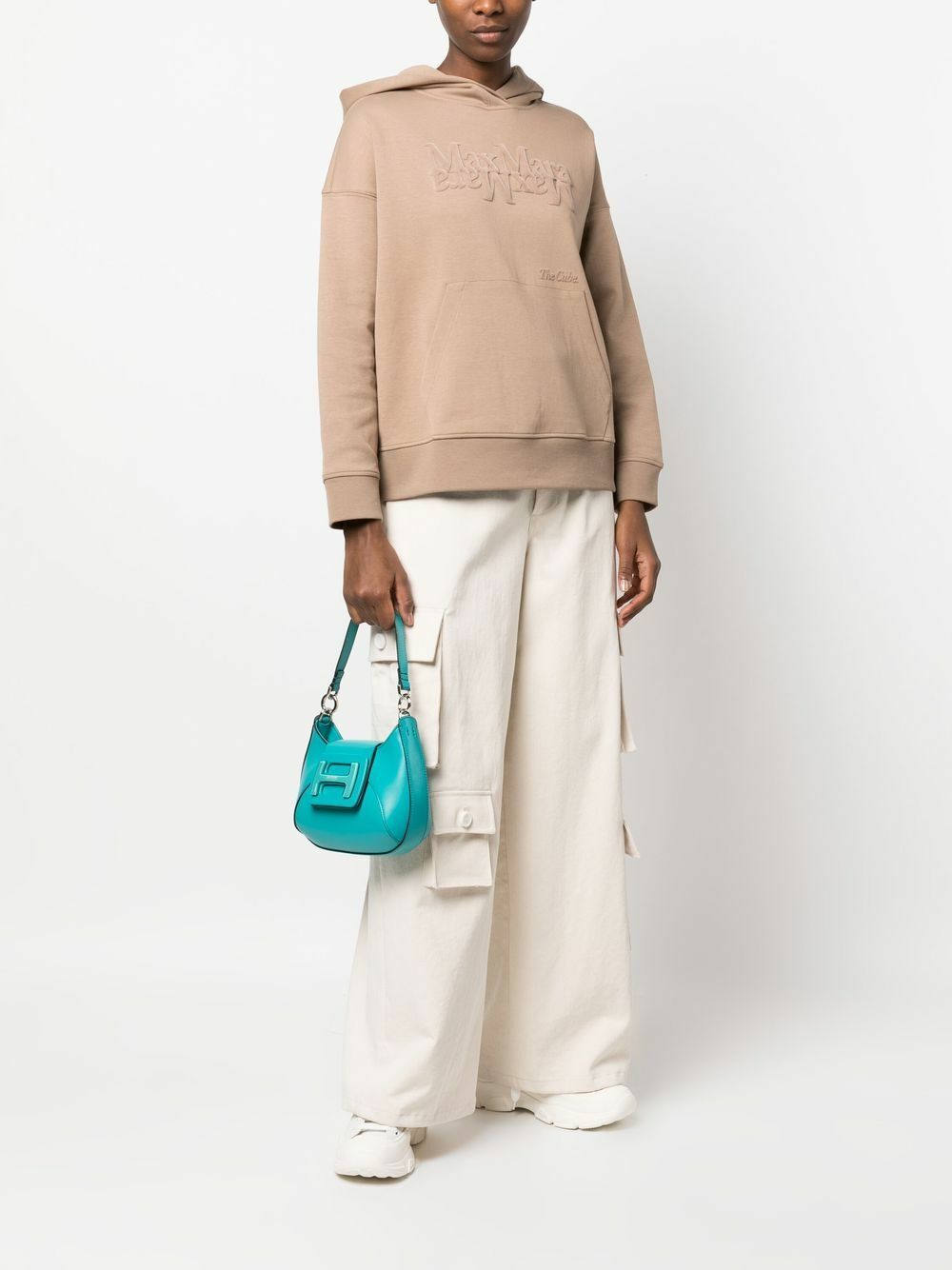 【送料&関税込】Hogan Mini H01q Bag Hogan H-Bag Shopping Bag Mini LIGHT BLUE for Woman