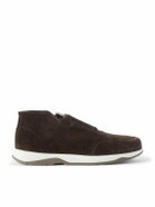 Berluti - Echappée Suede Slip-On Sneakers - Brown