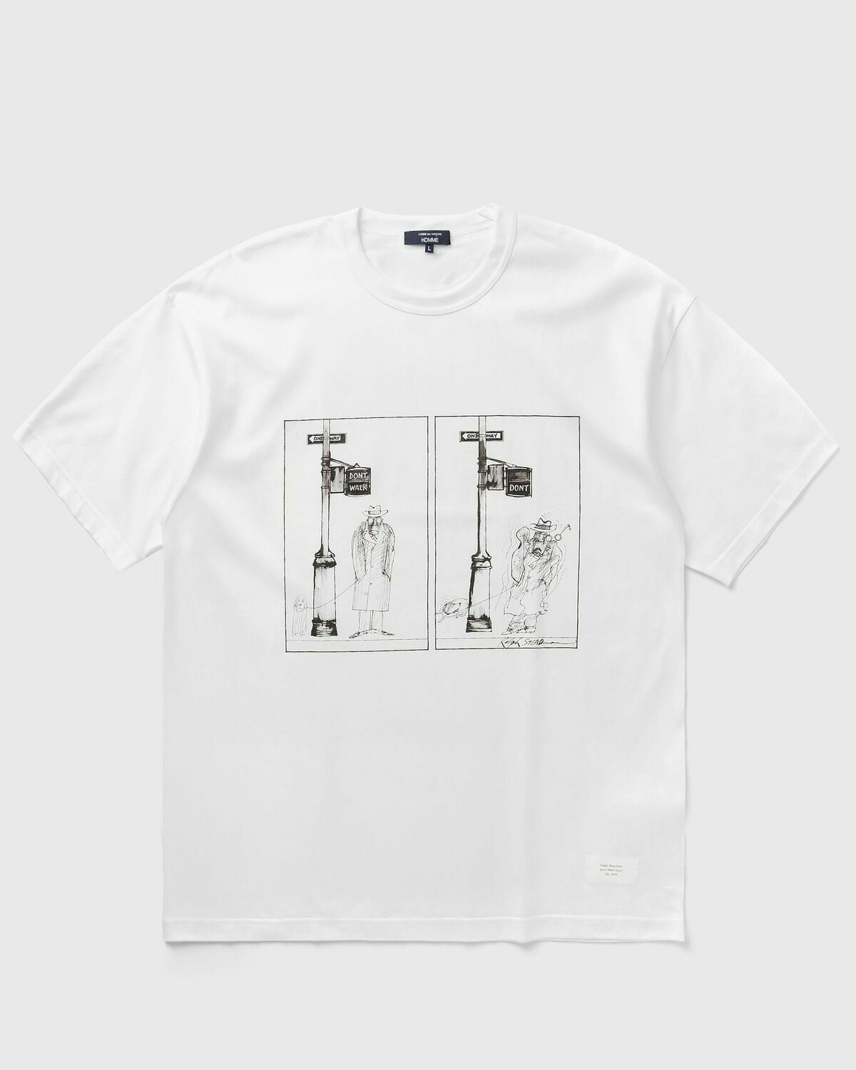 Comme des Garçons Homme TEE White Mens Shortsleefe