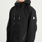 and wander Men's 2.5L Hiker Rain Jacket in Black