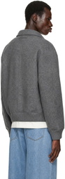 JACQUEMUS Gray 'The Feltro Bomber' Jacket