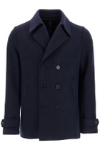HARRIS WHARF LONDON double-breasted woolen caban Blue