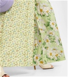 Alémais Floral wide-leg linen pants
