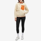 Patagonia Women's Classic Retro Jacket in Dark Natural W/Redtail Rust