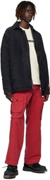 Heron Preston Red Button Cargo Pants