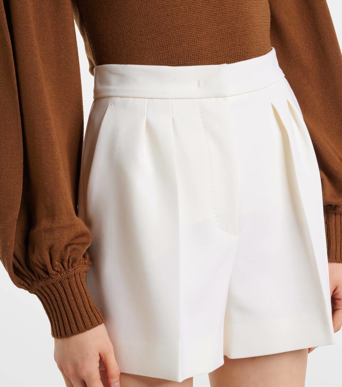 ★Max Mara★taiga shorts Brown Taiga Shorts - MAX MARA - Russocapri