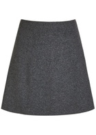 Paige Metallic Knit Mini Skirt Dark Grey