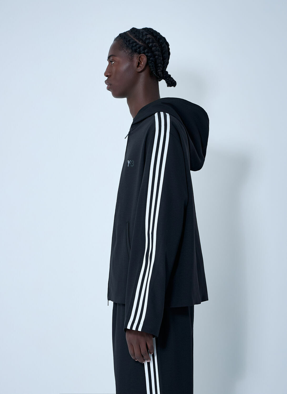 Y-3 Hooded U Wire Motif Sweatshirt