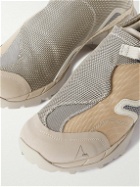 ROA - Minaar Rubber-Trimmed Canvas and Mesh Hiking Sneakers - Neutrals