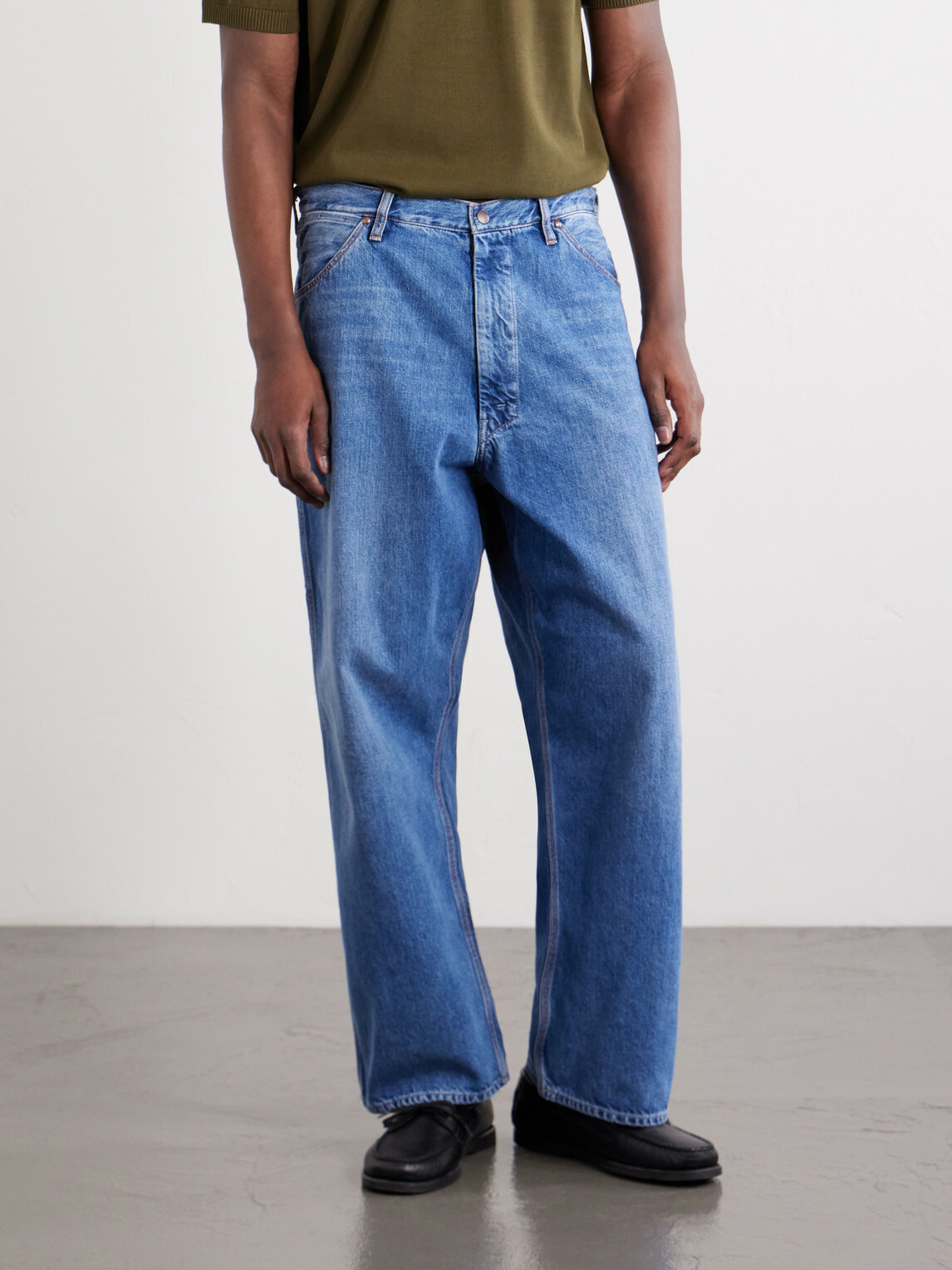 Beams Plus - Painters Straight-Leg Jeans - Blue