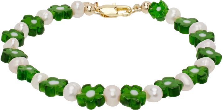 Photo: éliou White & Green Nikola Bracelet
