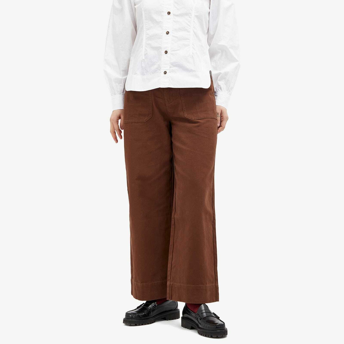 L.F. Markey Women's Carpenter Trouser in Chocolate