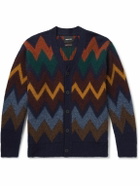 Howlin' - Fire in the Mind Wool-Jacquard Cardigan - Brown