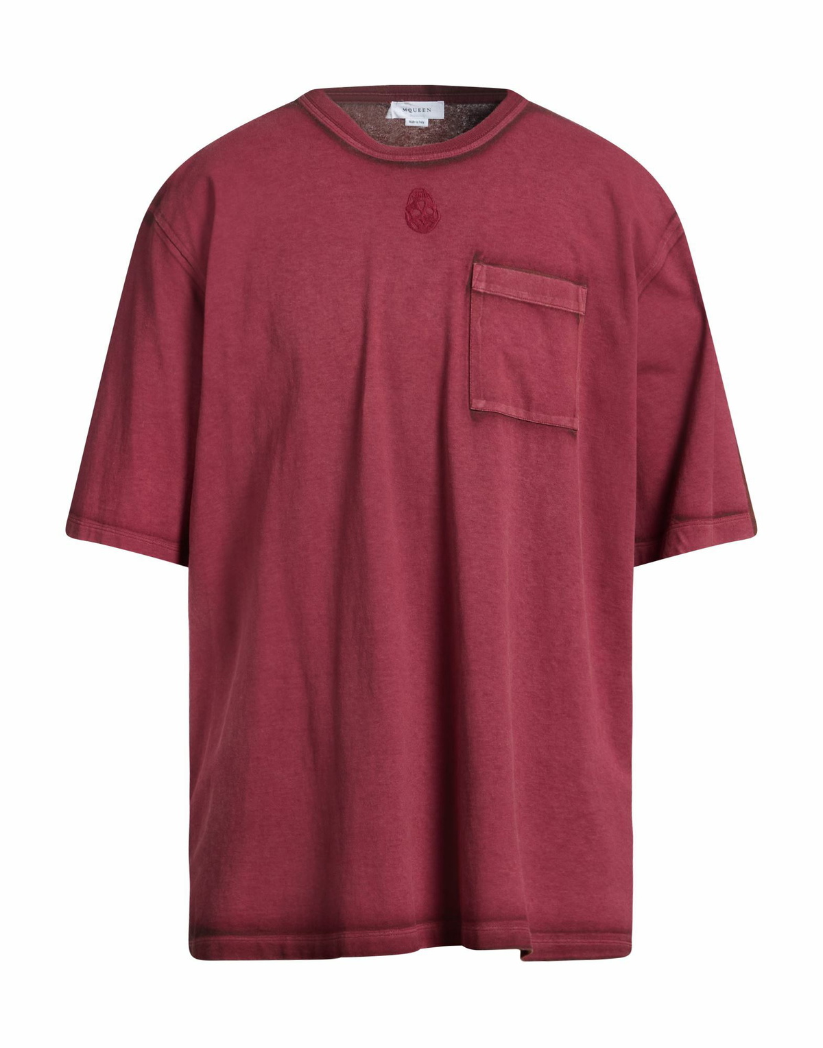 Mcqueen Mens T-shirt Burgundy