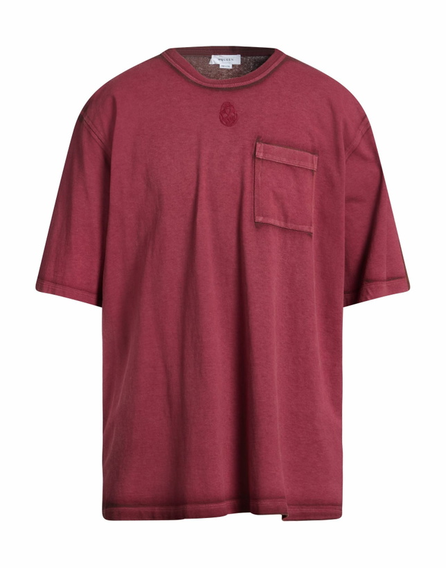 Photo: Mcqueen Mens T-shirt Burgundy