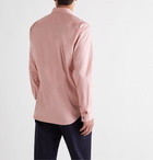 Theory - Sylvain Slim-Fit Cotton-Blend Poplin Shirt - Pink