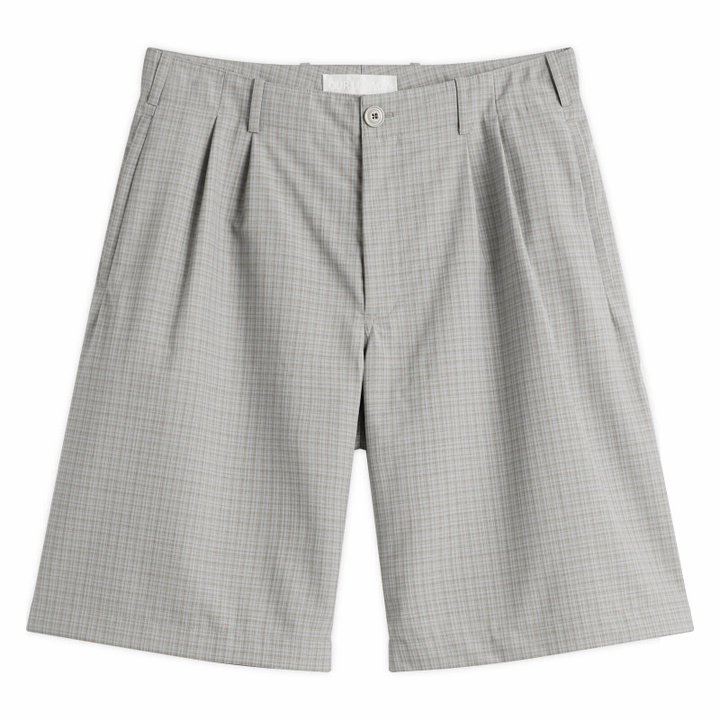 Photo: Our Legacy Men's Ponte Shorts in Frosted Moss
